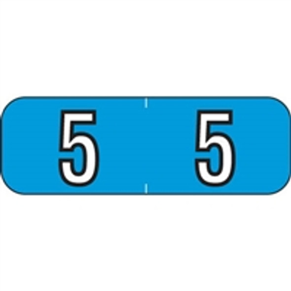 Barkley Systems Numeric Label - FNBAM Series (Rolls) - 5 - Blue