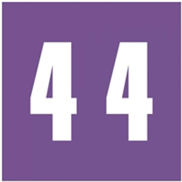 Ames Numeric Labels - L-A-00178RL Series (Rolls) - 4 - Purple