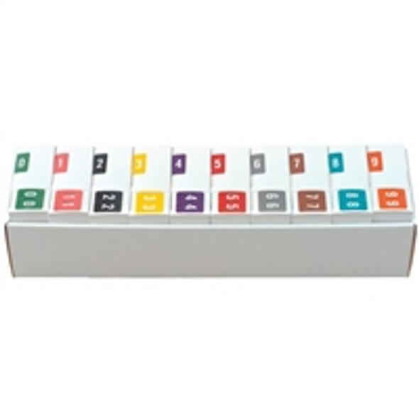 ACME Numeric Labels - ACNM Series (Rolls) - 0-9 Set with tray