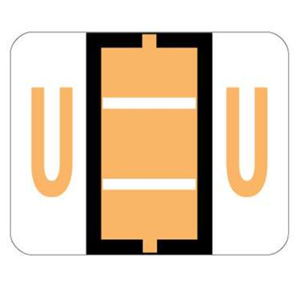 TAB Alphabetic Labels - 1286 Series (Sheet) U- Lt. Orange