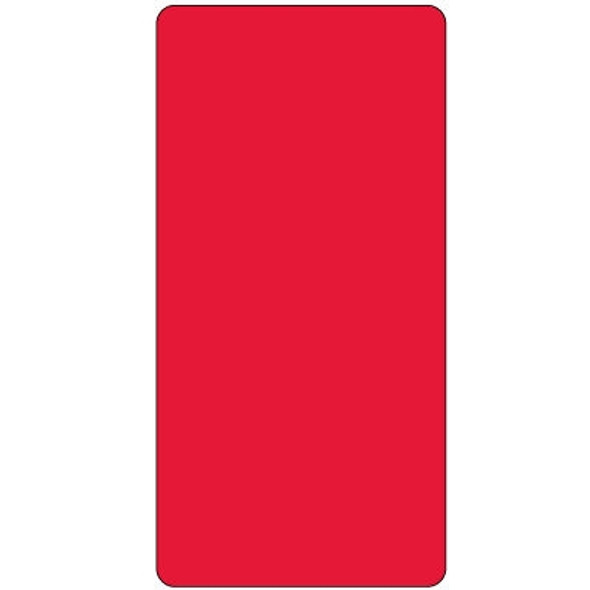 Smead CC Color-Coded Labels, Self-Adhesive, 1"W x 2"H, Red, 250 Labels/Roll