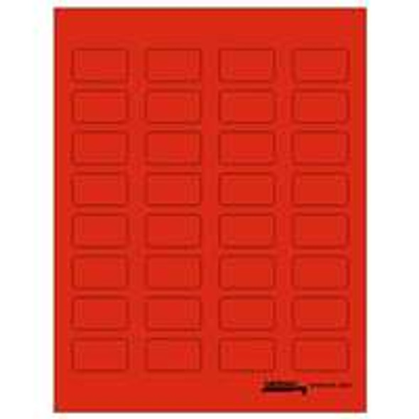 Tabbies Labels-U-Create - Laser 1-1/2"W x 7/8 H" - Red - 320 Labels Per Pack