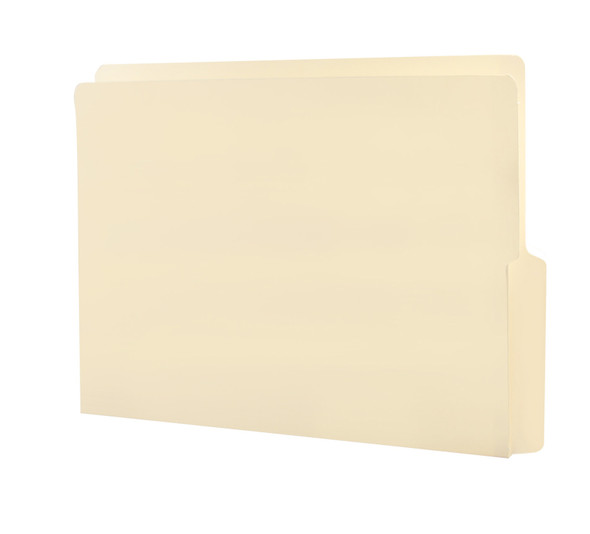 Smead End Tab File Folder, Shelf-Master Reinforced 1/2-Cut Tab Bottom Position, Letter Size, Manila, 100 per Box (24128)