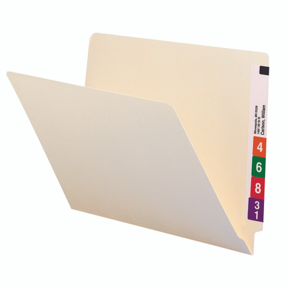 Smead End Tab File Folder, Straight-Cut Tab, Letter Size, Manila, 100 per Box (24100) - 5 Boxes