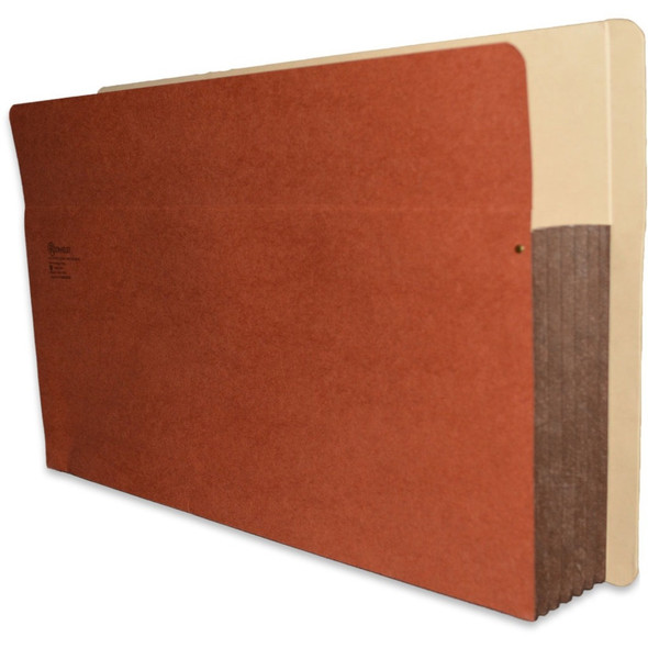 Redweld Shelf folder, Full Flexible Side Tab - 5 1/4" Accordion Expansion, Tyvek Gusset, Legal Size, 50/Carton