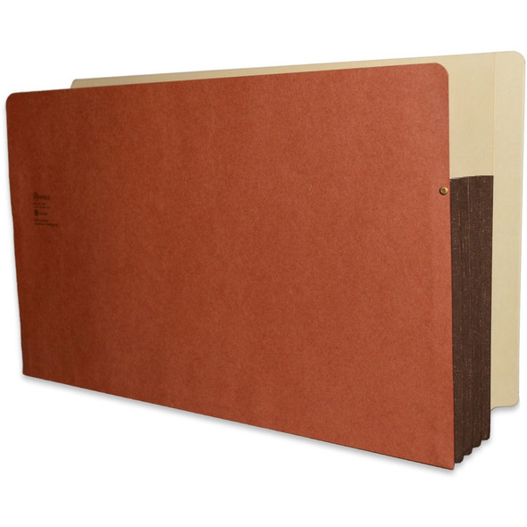 Redweld Expandable File Pockets with Full Side Tab - 3 1/2" Accordion Expansion with Tyvek Gusset, Legal Size - Carton of 50