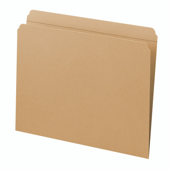 Smead File Folder, Reinforced Straight-Cut Tab, Letter Size, Kraft, 100 Per Box (10710)