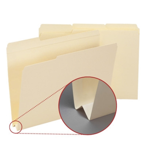 Smead File Folder, Reinforced 1/3-Cut Tab, 1-1/2" Accordion Expansion, Letter Size, Manila, 50 Per Box (10405)