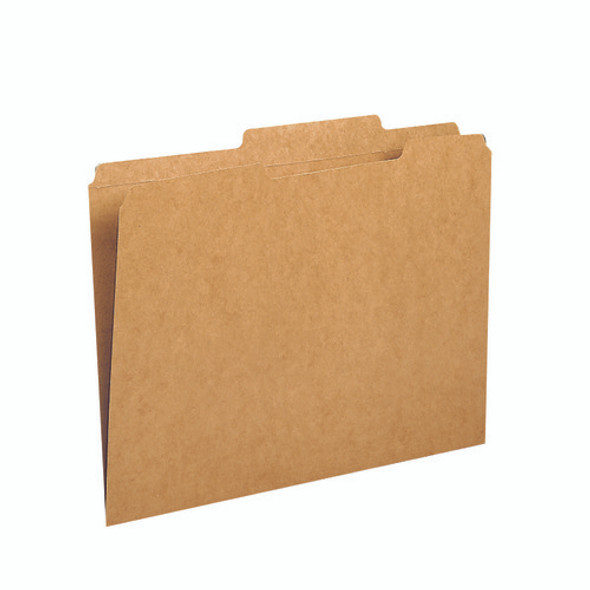 Smead File Folders, Reinforced 2/5-Cut Tab  Right Of Center, Guide Height, Letter Size, Kraft, 100 Per Box (10776)