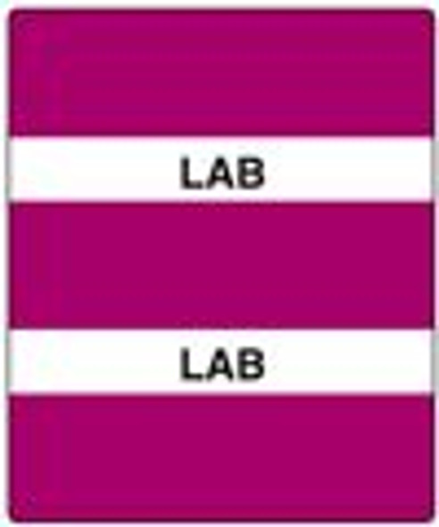 300 Series Create Your Own Patient Chart Divider Tab-Purple Lab