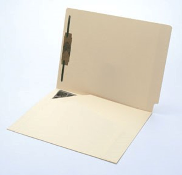 Folder: End Tab with Left Full Size Pocket -and 1 Fastener in Position 1 - 11 Pt. Manila - Letter Size - Box of 50