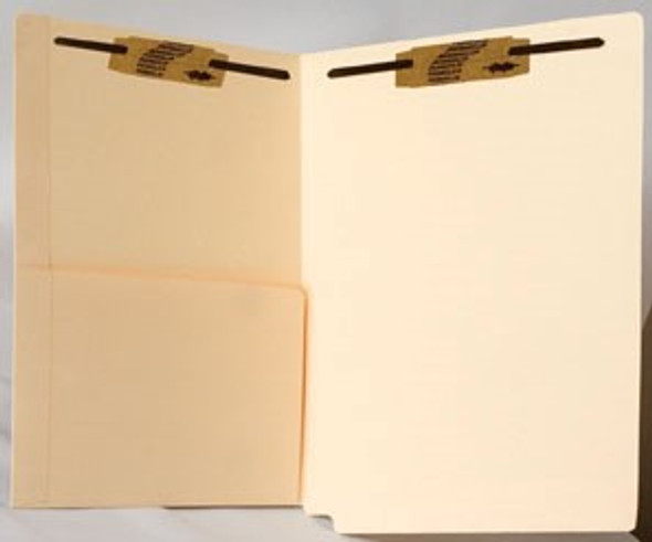 Folder: 11 Pt. End Tab-Left Half Pocket-2 Fasteners-Pos 1&3 - Box of 50