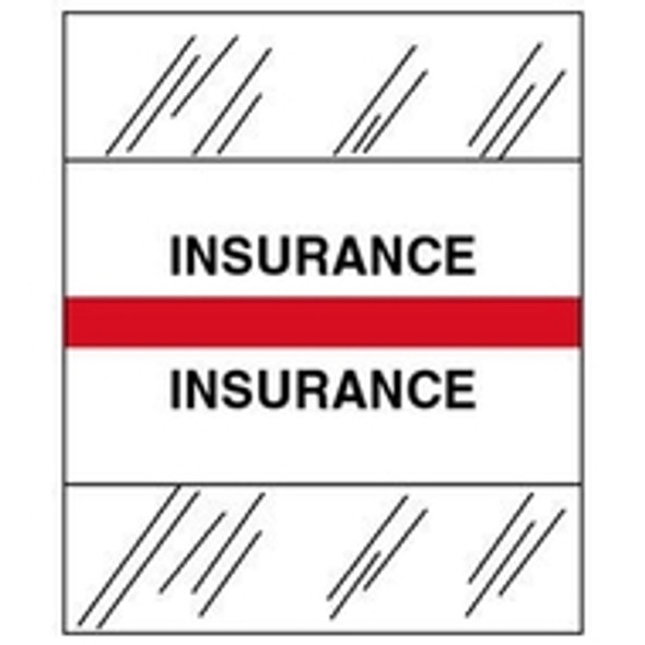 "Insurance" Patient Chart Index Tabs - 100 per package