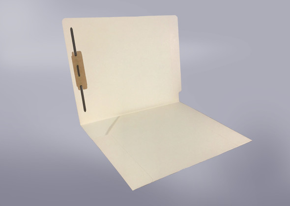 14 Pt. Manila Folder, Full Cut End Tab, Letter Size, Full Diagonal Pocket, Fastener in position 1 - 50/Box