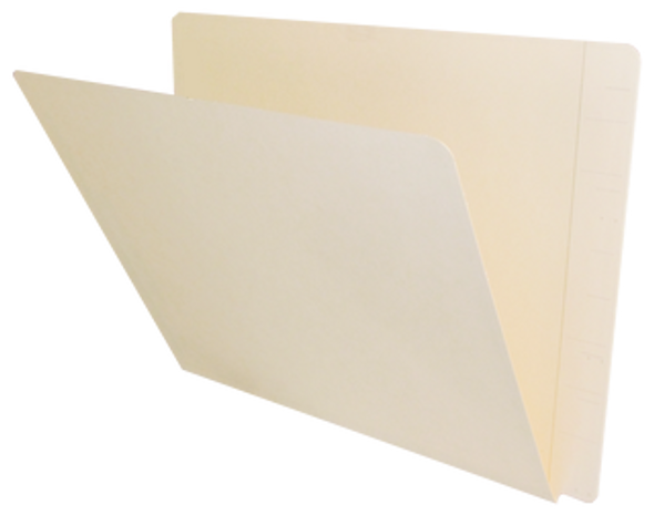 Amerifile End Tab Open Shelf File Folder - 11 Pt Manila - Reinforced Tab - 3/4" Expansion  - Letter Size  - Box of 100