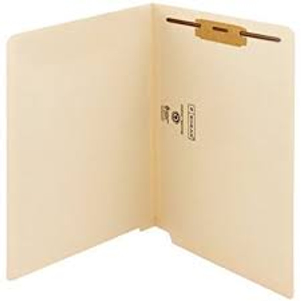 Amerifile End Tab Extended End-Tab File Folders - 14 Pt - 2 Ply - Position 1 - Manila - Letter - Box of 50