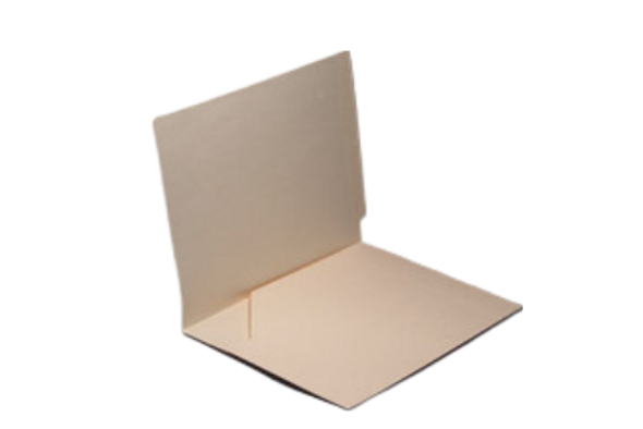 Amerifile End Tab File Folders with Full Pocket  Left Side - 14 Pt Manila - 2 Ply Tab - Letter Size - Box of 50