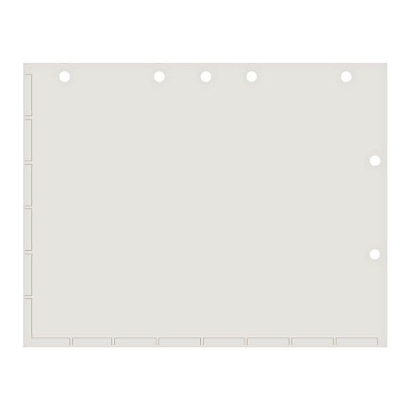Amerifile  Chart Divider Sheets for Stick-On Tabs - White Stock - 8-1/2" x 11" - Box of 250