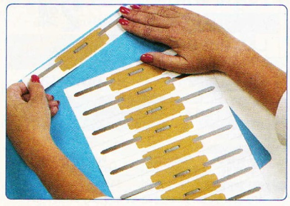 Amerifile Self-Adhesive Fasteners - 9" Strip with 2" Capacity - Box of 100
