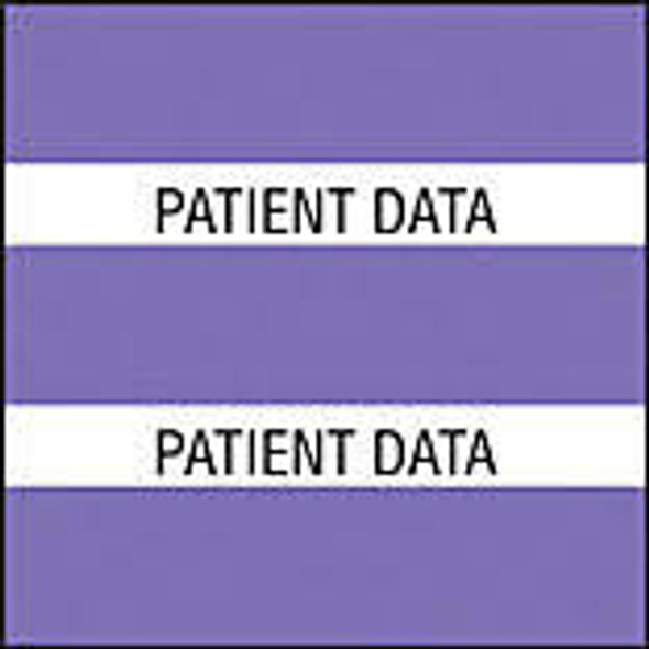 AmeriFile Chart Divider Tabs - 1 1/2" X 1 1/2" - Box of 102 - Purple - Patient Data