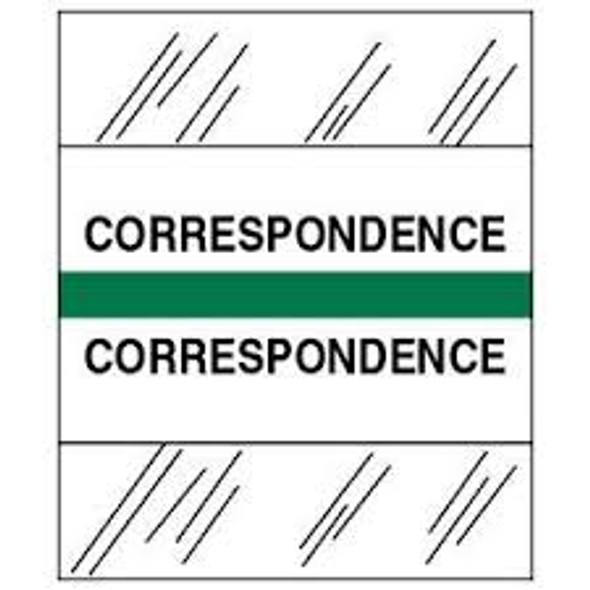 Amerifile (Tabbies Compatible) Chart Divider Tabs - Divider - Box of 100 - Green - Correspondence