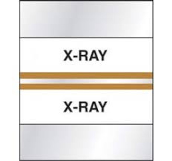 Amerifile (Tabbies Compatible) Chart Index Divider Tabs - "X-Ray" - Tan - 1-1/4" Tabs - Box of 100
