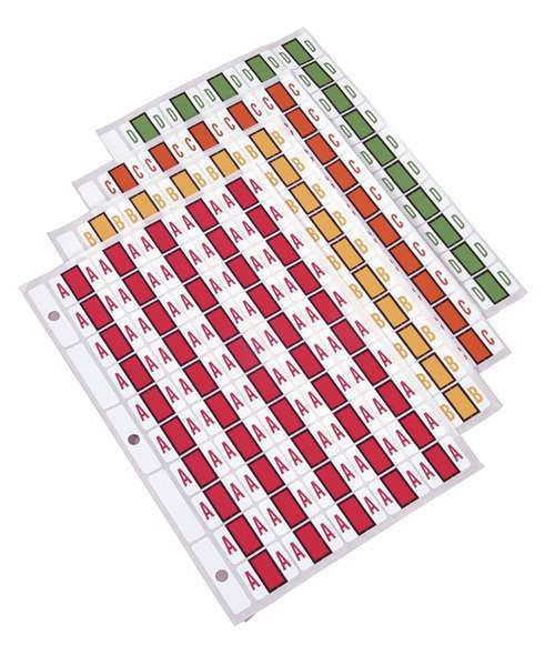 AmeriFile TAB Compatible Alpha Labels - Binder Refill  KIT - 1 1/4 W x 1 H - 3,100 Labels
