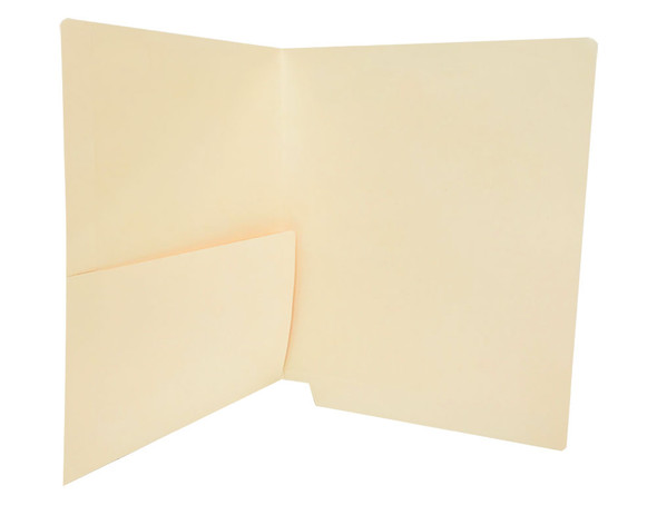 Medical Arts Press Match Manila End Tab Pocket Folders- Letter Size, 11pt (250/Carton)