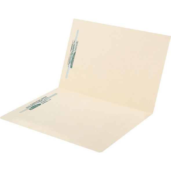 Medical Arts Press Match Top Tab Manila File Folders with 2 Permclip Fasteners- Letter Size, 14pt (50/Box)