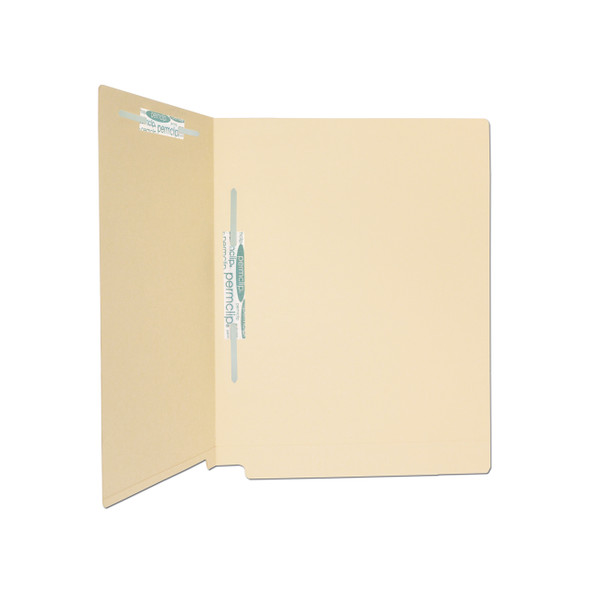Medical Arts Press Match 14pt Full Cut End Tab File Folders with 2 Permclip Fasteners in Position 3 and 5- Letter Size, Mylar Spine (50/Box)