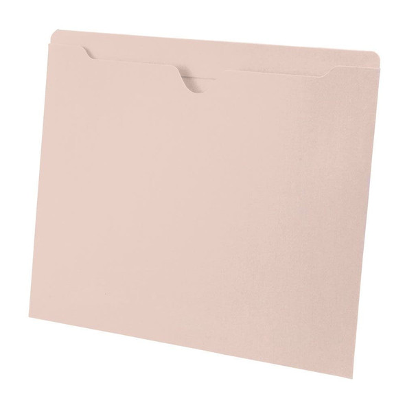 14 PT. Manila One Pocket Folder - Top Tab - Letter Size - Closed 3 sides - Top Opening - 50/Box