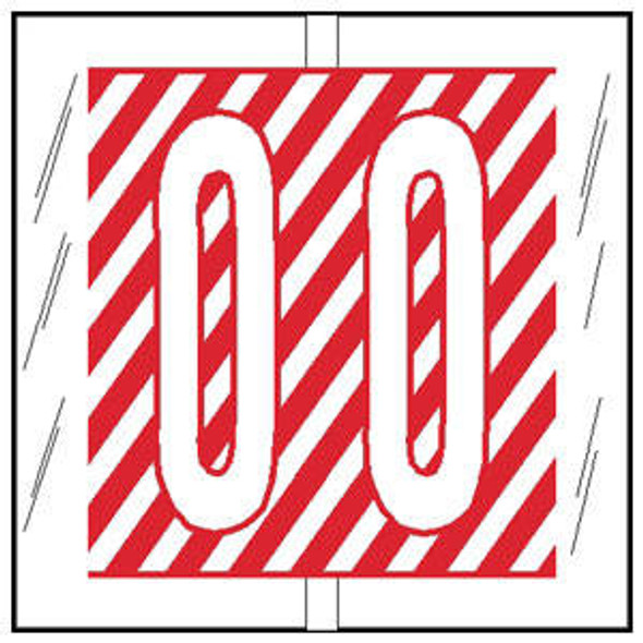 Col'R'TAB Top Tab Alpha Labels - 82100 Series - Letter 'O' - Red - 1-1/2" H x 1-1/2" W - Labels on Sheets - 100/Pack