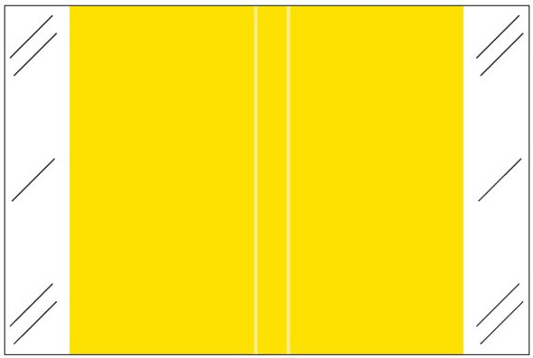 Tabbies Solid Color Label - 11100 Series (Rolls) - Yellow