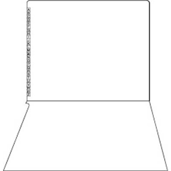End/Top Tab Alphabetic Kardex Folders - Letter Size - 11 Pt. Colored Stock - 3/4" Expansion - White - 100/Box