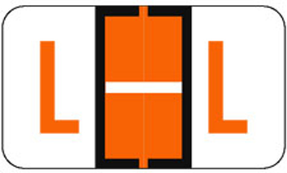 JETER Alphabetic Label - 5100 Series Pack/225 L - Orange
