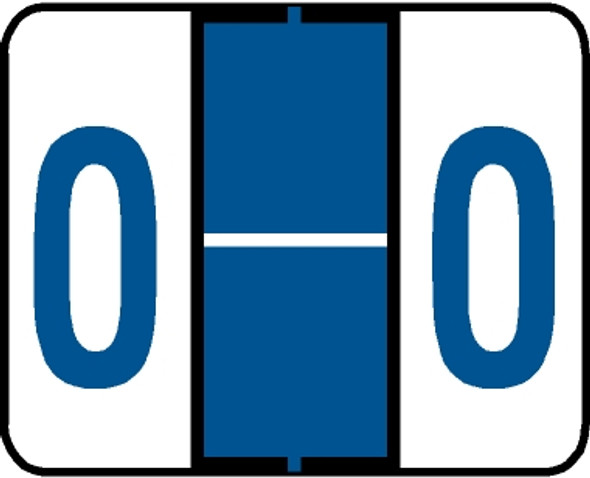 Tabbies 91035 - TAB PRODUCTS & SMEAD COMPATIBLE ALPHA 91020 LABEL SERIES, 1" PAPER LAMINATED ALPHA LABEL 'O', BLUE, 1"H x 1-1/4"W, 500/ROLL