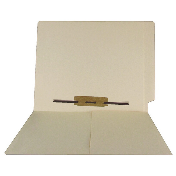 Smead Compatible End Tab Pocket Folder with 1/2 Pocket Inside Front -Fastener in Position 5