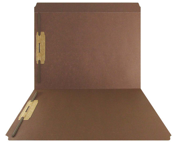 Brown Top Tab Folder - Smead Compatible - 11Pt. Top Tab Reinforced Full Cut -Bonded Fasteners 1&3 - Letter Size - 50/Box