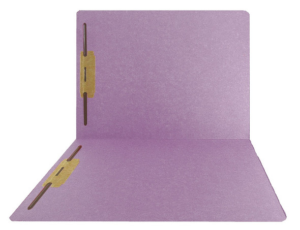 Top-Tab Folder - Smead Compatible - 11Pt. Top Tab Letter Full Cut - Lavender - Bonded Fasteners 1&3- Reinforced Tab - 50/BX