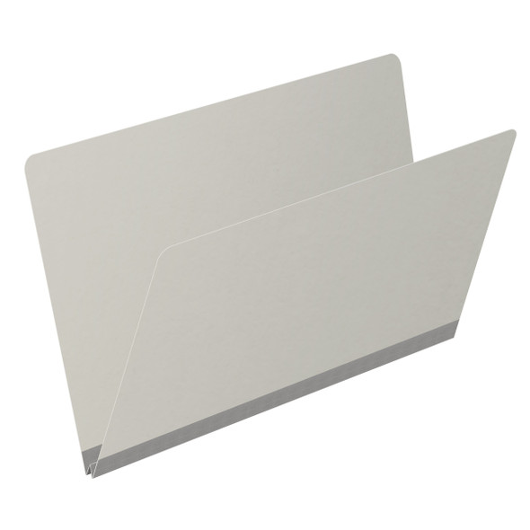 Grey legal size end tab classification folder with 2" gray tyvek expansion. 25 pt type 3 pressboard stock. Packaged 25/125.