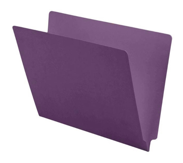 Lavender letter size end tab folder. 11 pt lavender stock. Packaged 100/500.