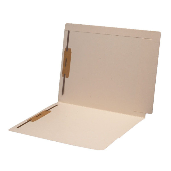 Manila letter size reinforced top and end tab folder with 2" bonded fastener on inside front and inside back. 14 pt manila stock. Packaged 50/250 - S-09074 (S-09074)