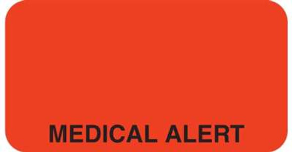 Medical Alert 1-5/8"x7/8" Fl-Red