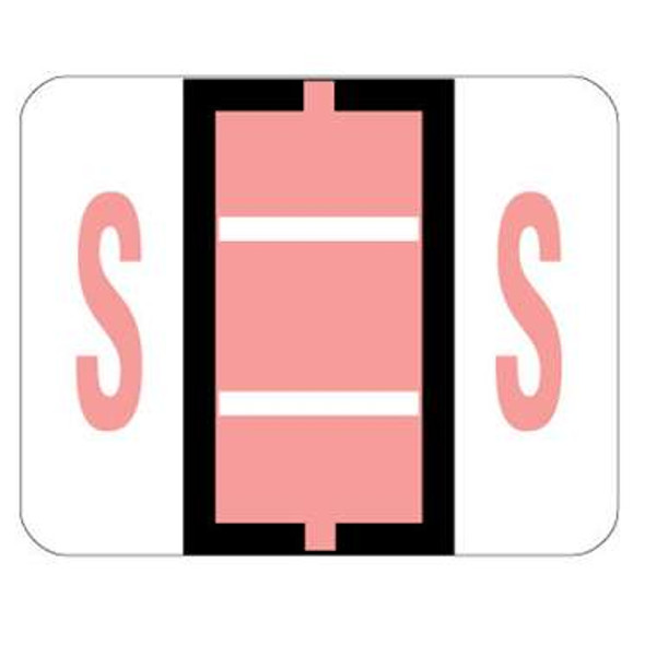 Smead Compatible Alphabetic Labels - BCCS Series (Sheet) S- Pink