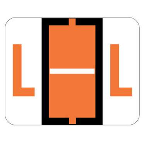 Smead Compatible Alphabetic Labels - BCCS Series (Sheet) L- Dk. Orange