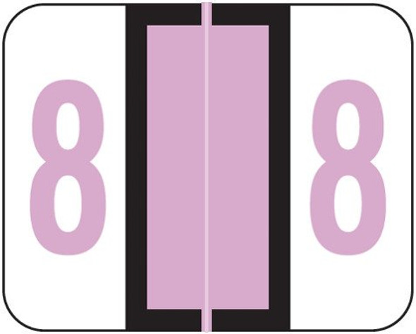 Smead Numeric Label - BCCRN Series (Rolls) - 8 - Lilac