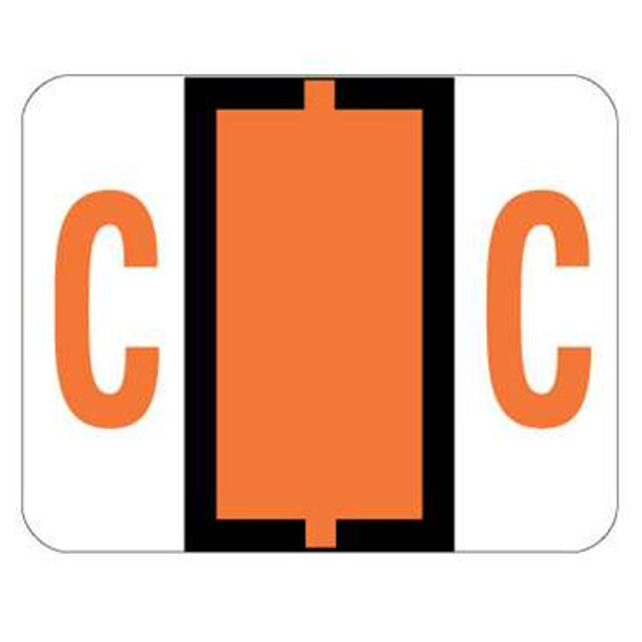 Smead Alphabetic Labels - BCCR Series (Rolls) C- Dk. Orange