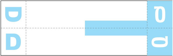 Smead Alphabetic Labels - NNC Series (Sheet) DQ- Lt. Blue