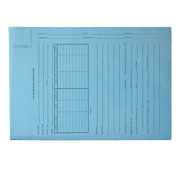 Gussco US Trademark Application - Lt. Blue - Top Tab - Tri-Fold Design, 25/Box