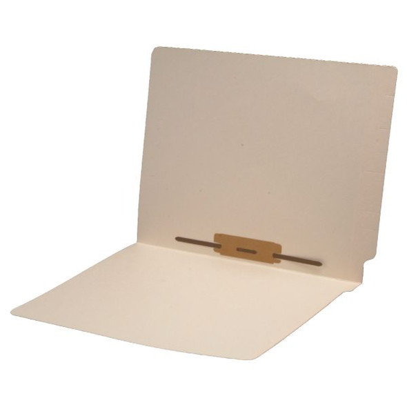 Smead Compatible End Tab Manila Folder - Letter Size - 14 Pt - Reinforced w/ Fastener in Position # 5 - 50/Box